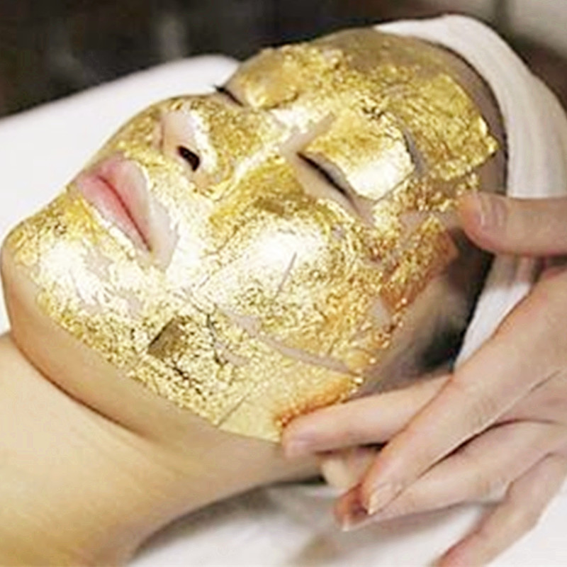 24k真金箔美容院用黄金焕肤装饰金箔九八大张金箔佛像装饰金箔纸