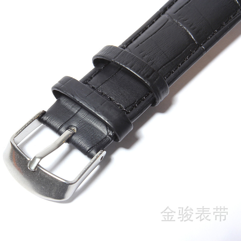 Leather Strap New Bamboo Earth Pin Buckle Flat Edge Waterproof Strap Watch Accessories Men and Women Strap in Stock