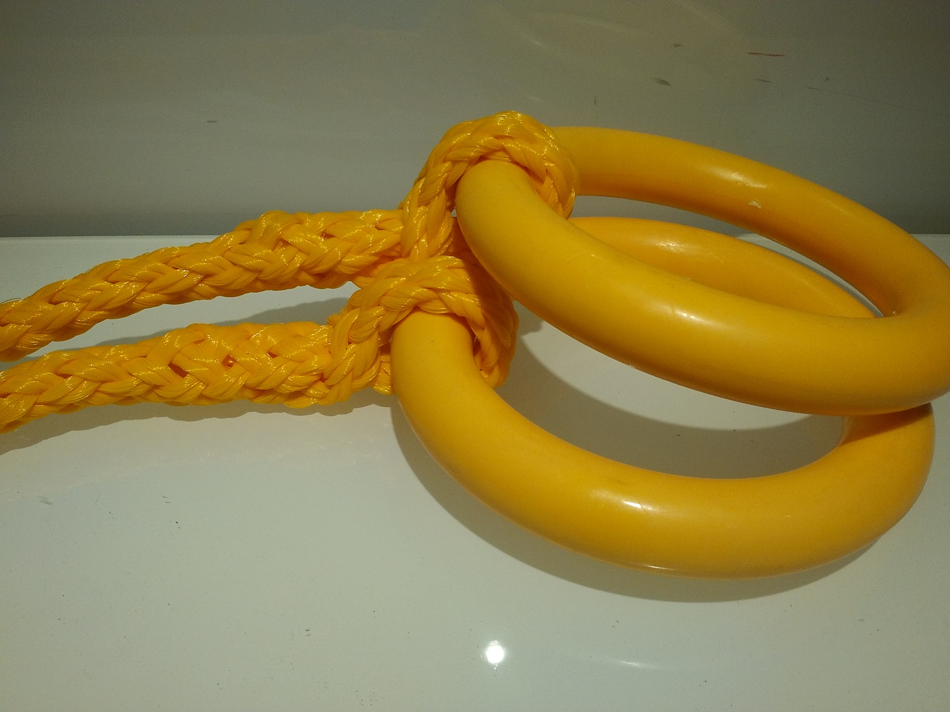 黄色abs体操吊环 健身房专用吊环 家用运动吊环 健身可调节吊环