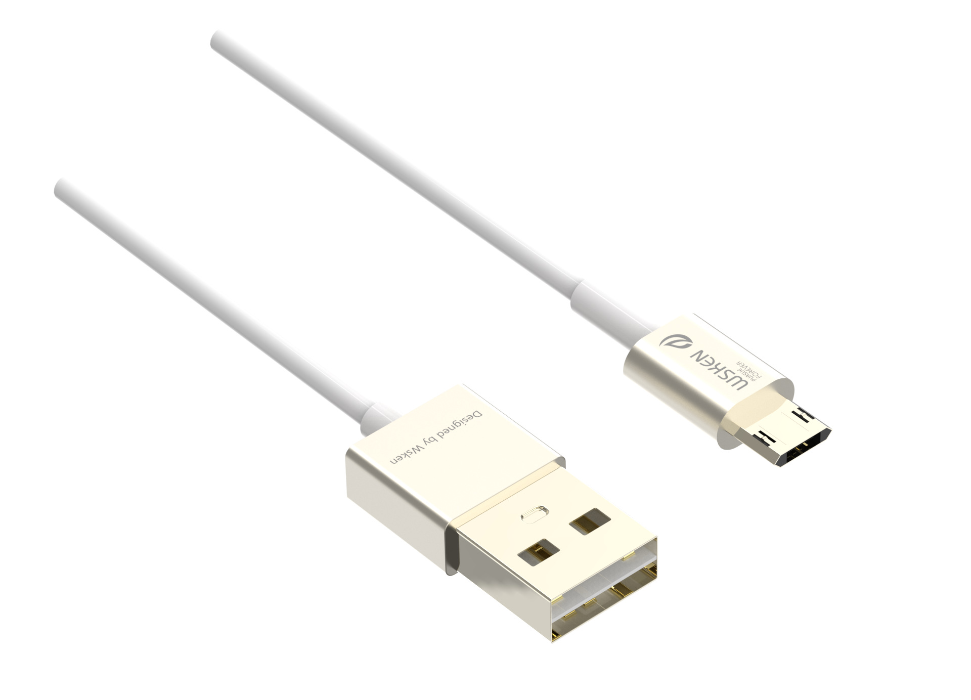 wsken 安卓-micro接口正反插拔设计数据传输 双面充电线