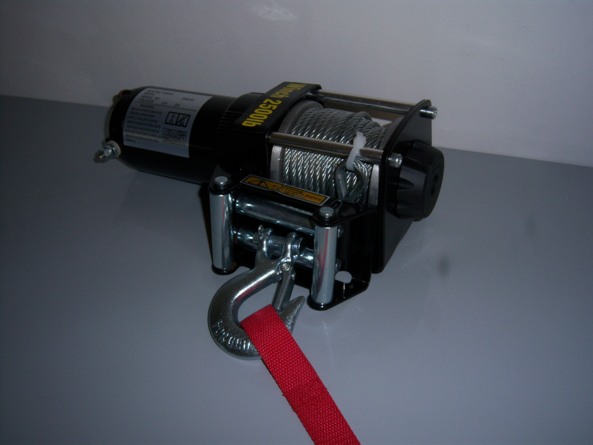 厂家直销3000磅atv电动绞盘小吊机绞盘牵引机拉力机