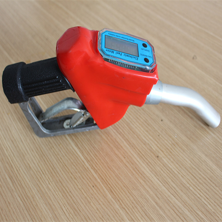 厂家电子直销计量加油枪 1寸液晶显示加油枪 介质柴油手动枪