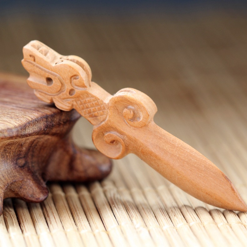桃木刀 桃木剑 桃木斧头 龙头刀剑斧头 厂家配件工艺品批发配饰