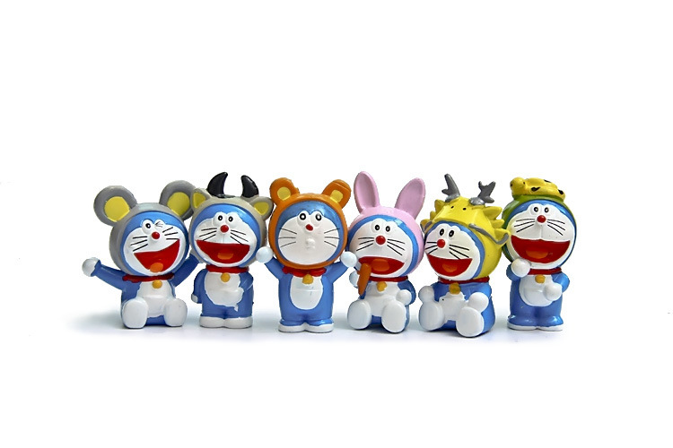 爆款24款哆啦a梦机器猫叮当猫大组合diy花束造景公仔摆件批发