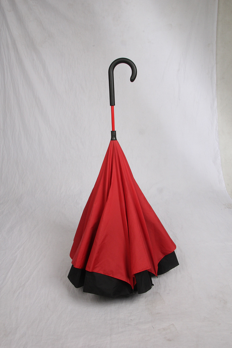 深圳伞厂定制双层反向伞 自动倒立伞反开伞向外翻汽车伞批发