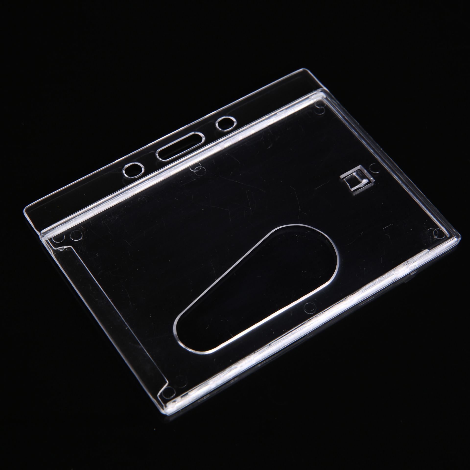 ps证件卡套公交卡套ic卡 门禁卡套透明硬卡套工作牌