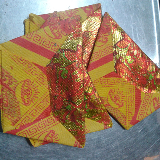 批发供应大号折纸聚宝盆殡葬祭奠用品泡泡纸手工折旺旺金聚宝盆