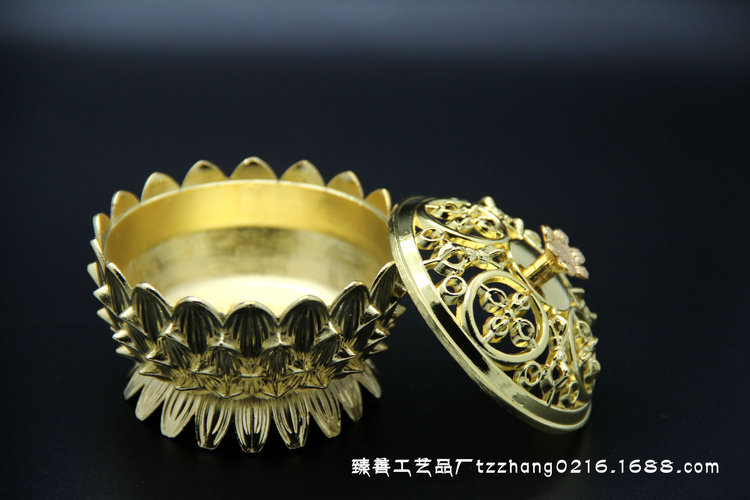 厂家特价批发合金小号金刚杵莲花香炉熏香炉密宗用具佛教用品