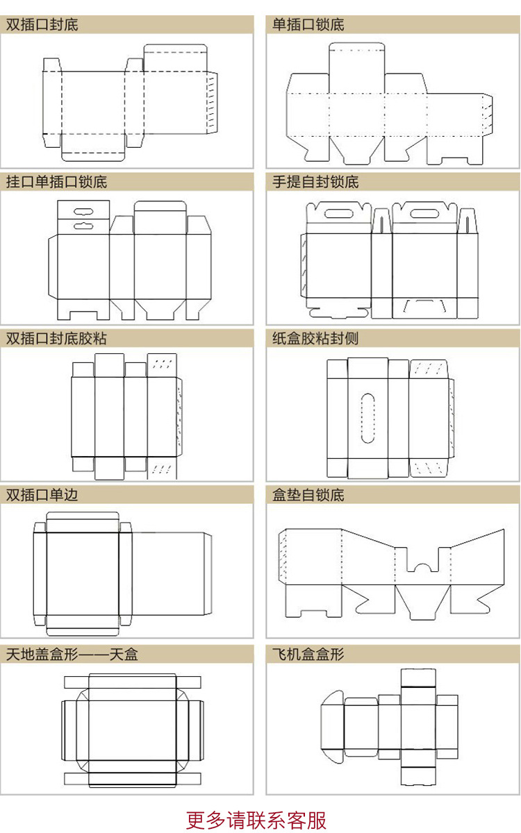 长方体包装纸包装图解图片