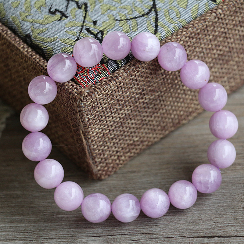 宝石手链_天然宝石手链 纯天然紫锂辉手链 紫