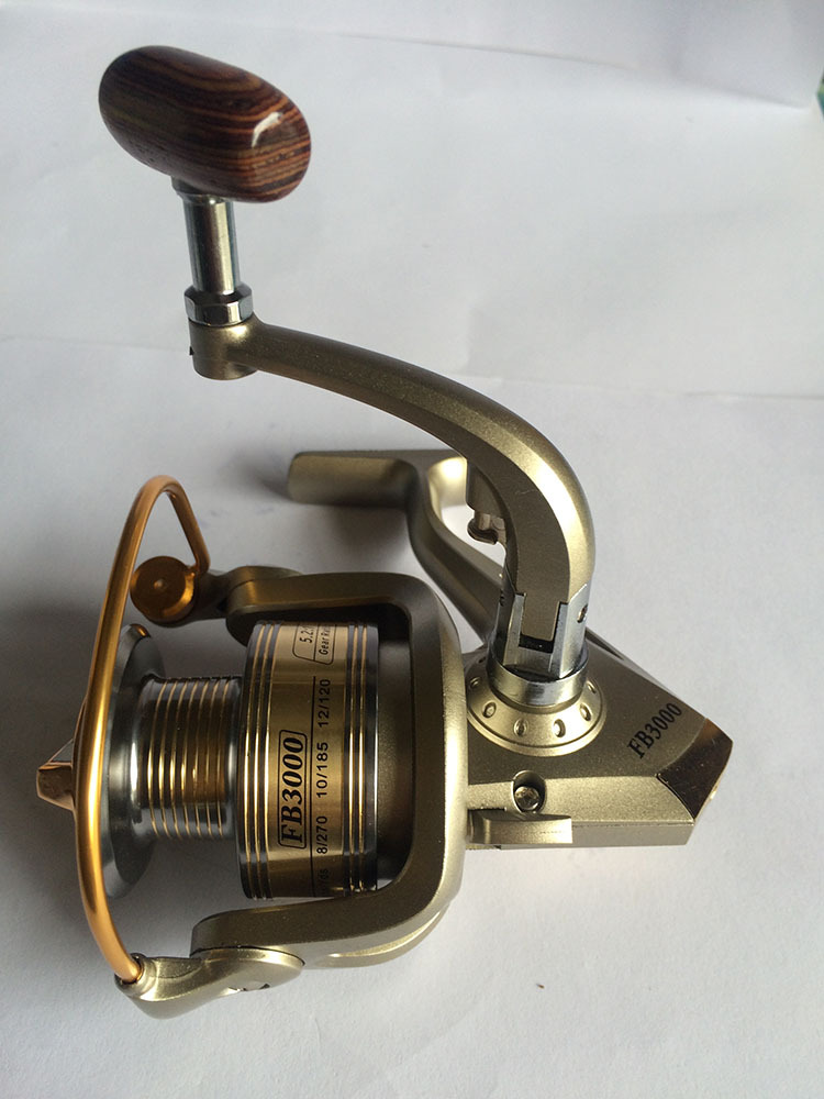 渔轮批发供应渔竿金属鱼线轮 可折叠摇臂1