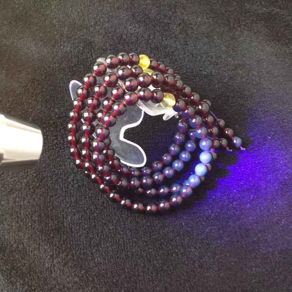 二代琥珀血珀8mm圆珠108佛珠手串过灯反荧光浮盐水特价批发