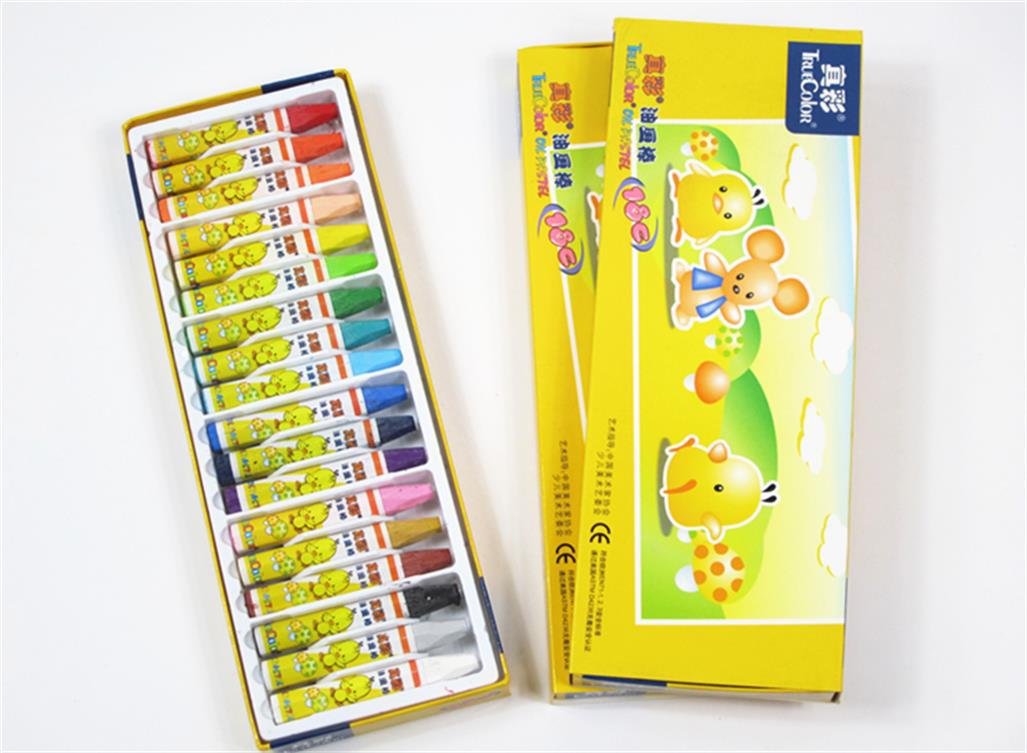 真彩油画棒20061218色抽屉式礼盒装绘画工具益智涂鸦学生文具