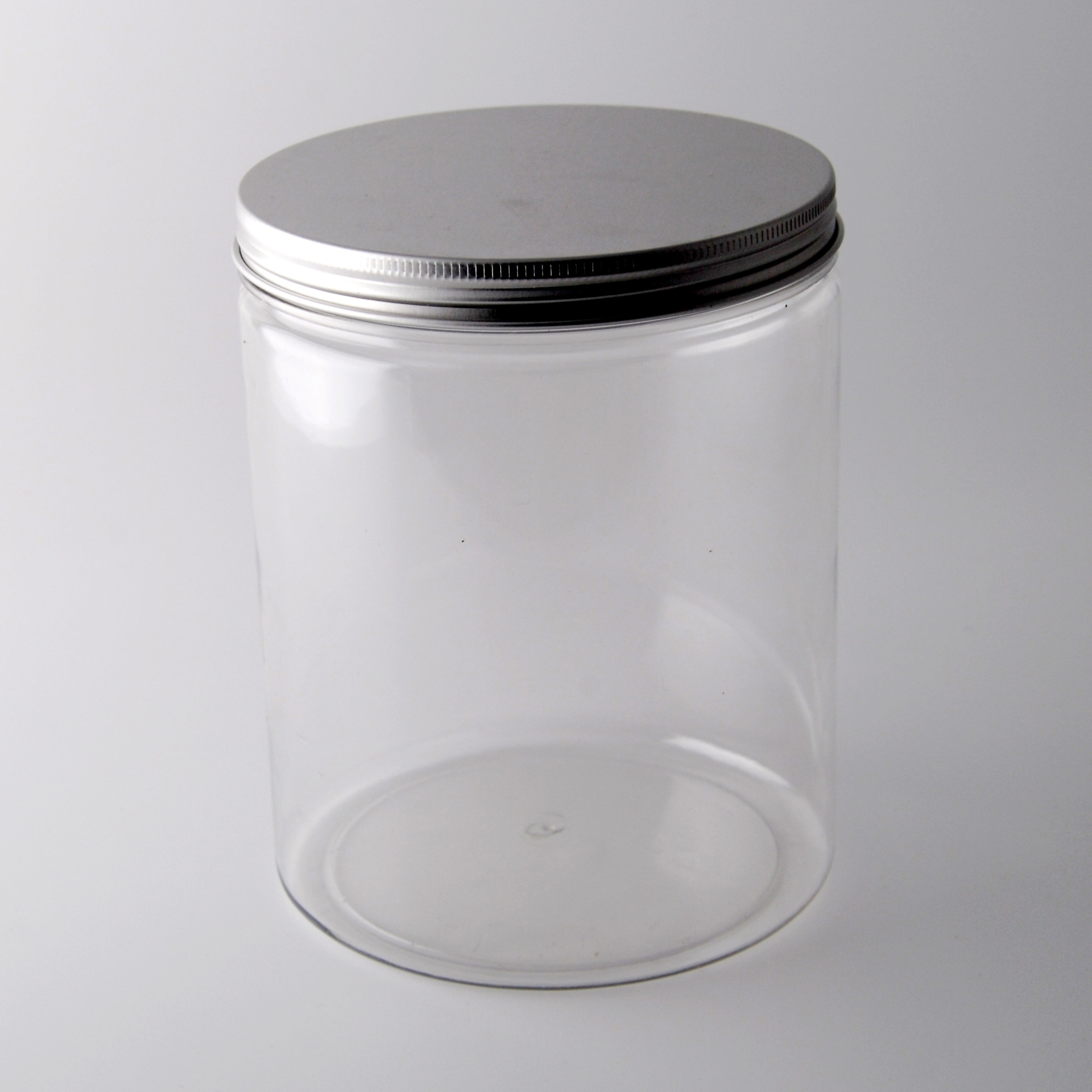 厂家生产铝盖pet广口透明食品罐包装花茶塑料罐1215