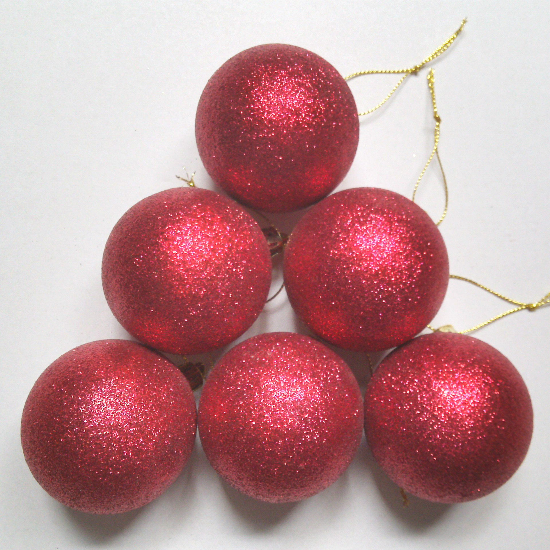 【专业生产】 圣诞塑胶球 葱粉球 红葱球