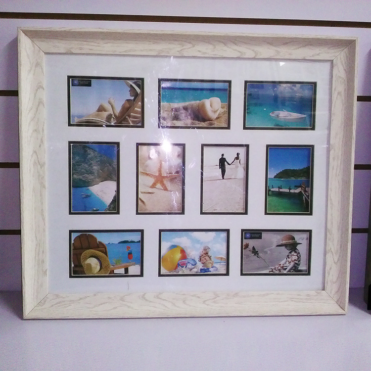 义乌相框厂批发创意mdf木相框欧式复古挂式多孔卡纸相框摆台相册
