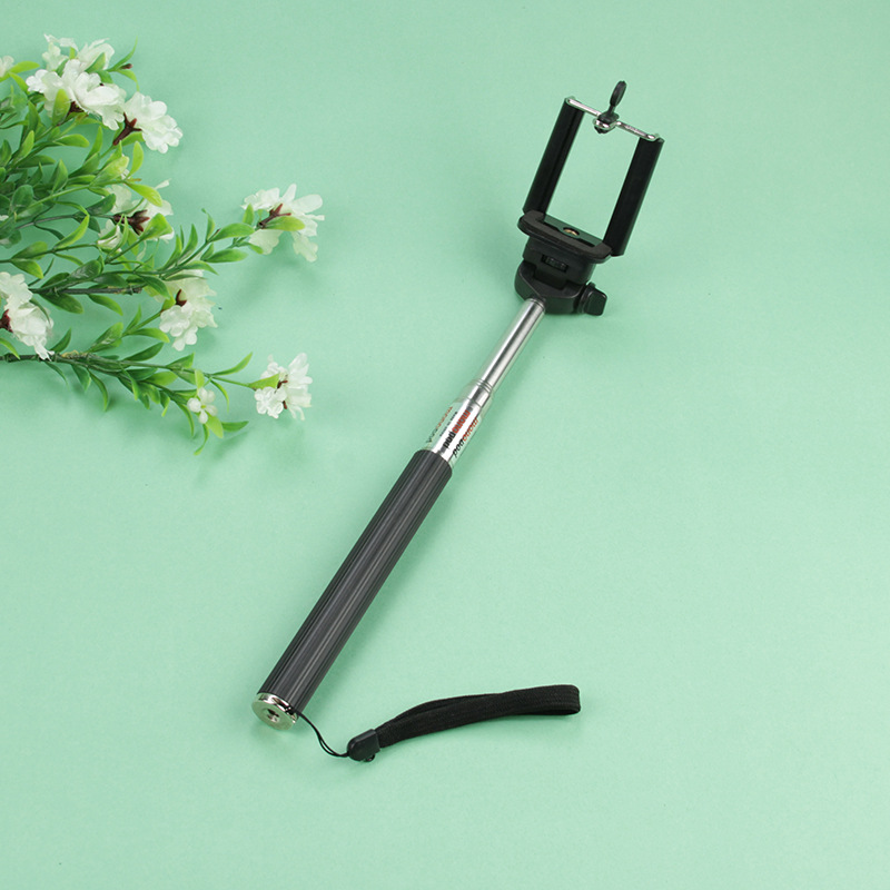 凹槽折叠 多色可选自拍杆 蓝牙自拍神器 便携伸缩自拍杆 塑料金属