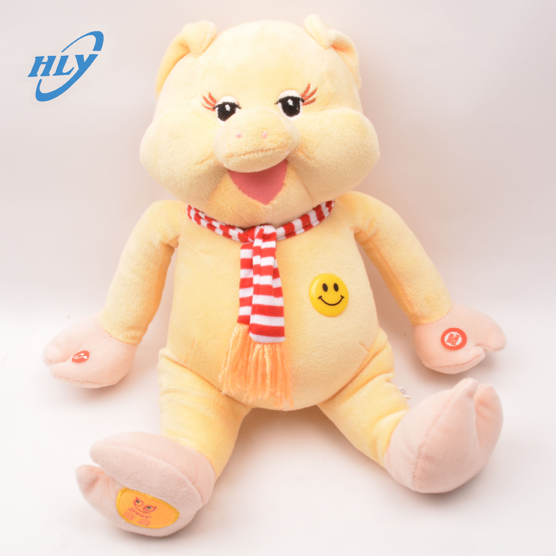 电动皮皮猪卡通毛绒玩具 儿童早教益智小动物玩具批发 一件代发