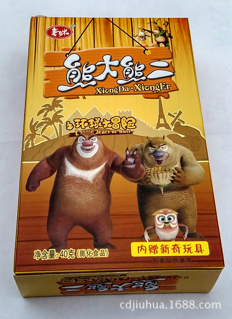 【图】麦咪 熊大熊二 光头强 膨化食品 40g_饼干类_列表网