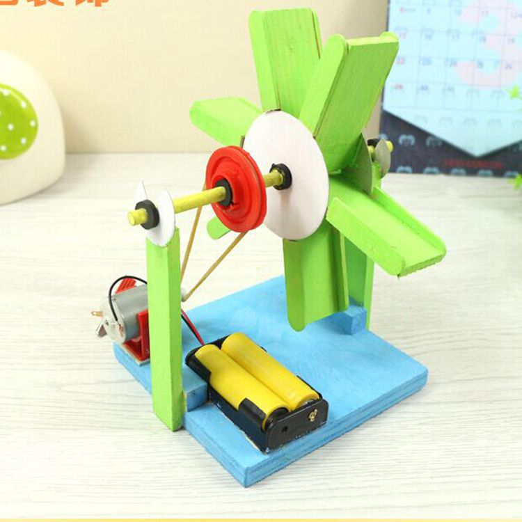 电动水轮 小学自然科学实验玩具手工diy科技自制小制作材料包