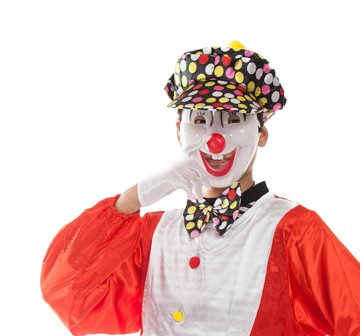 节日用品儿童动漫表演面具搞怪面具笑脸面具塑料小丑面具红鼻子