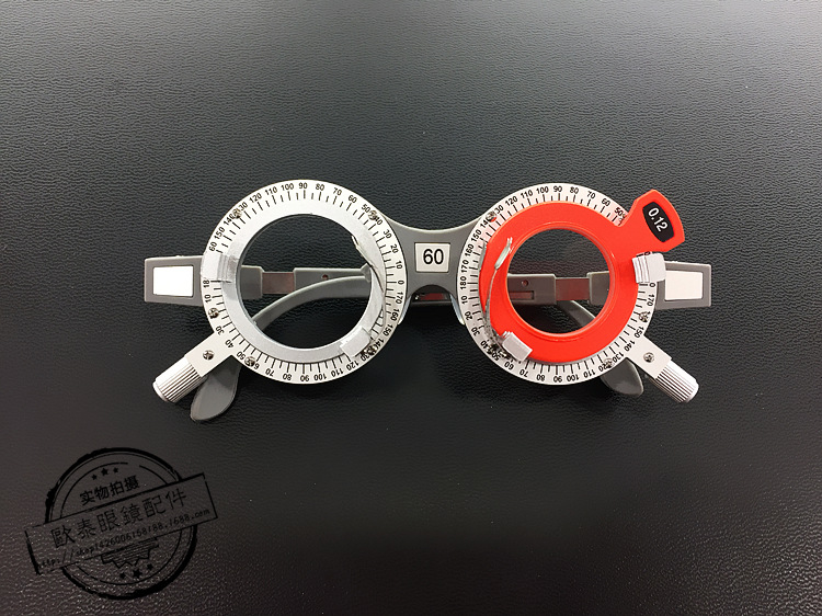 眼镜验光配镜箱 球镜 柱镜试戴片试戴架插片 辅助眼镜插片配件箱