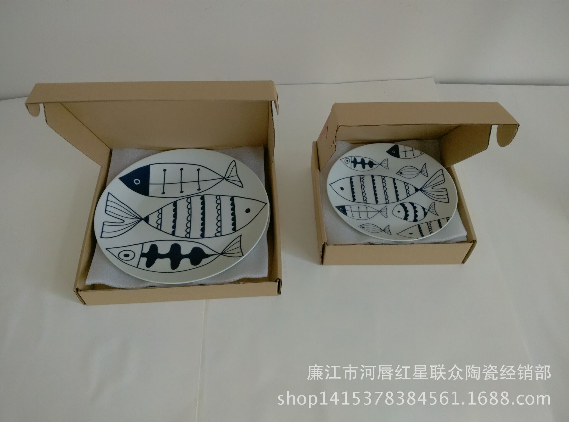 外贸 欧美西餐盘子 水彩花卉创意设计 时尚居家点心陶瓷盘子