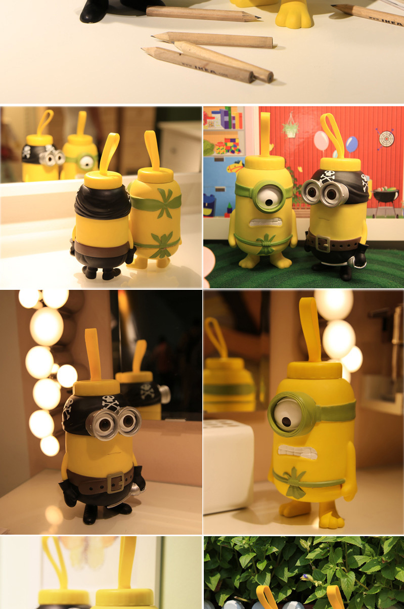 小黄人保温杯不锈钢卡通水壶学生便携礼品保