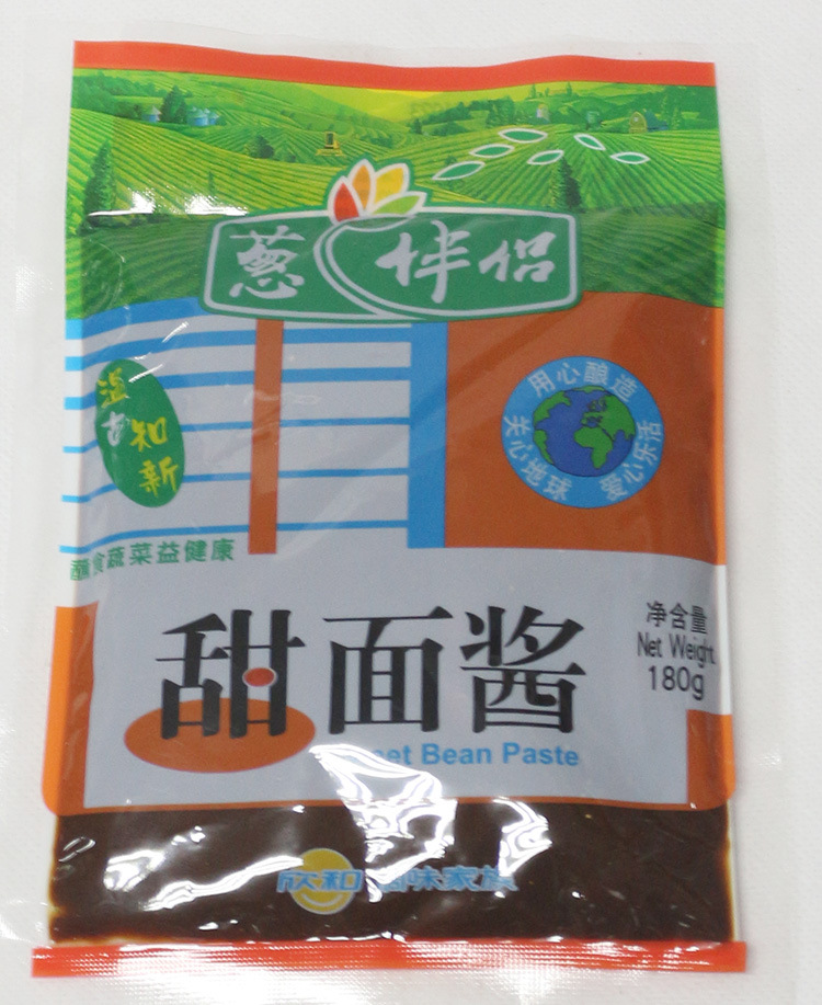 供应欣和葱伴侣甜面酱180g/袋 美食美味调味品 酱料 豆瓣酱