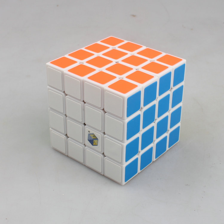 裕鑫狂狮四阶魔方白色4x4x460mm狂狮4阶白底魔方