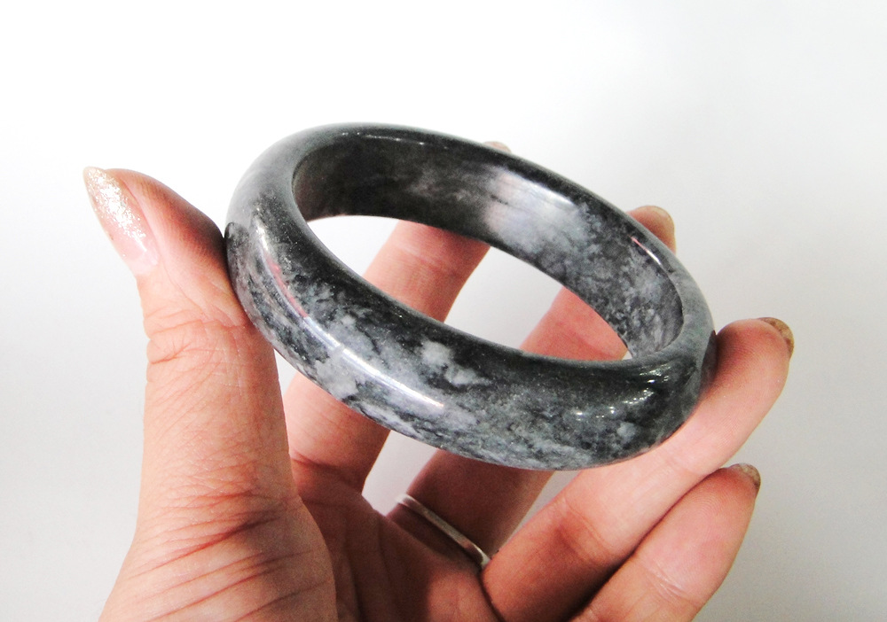 玉石手镯方解石大理石加宽青花玉手镯地摊热销玉手镯厂家批发