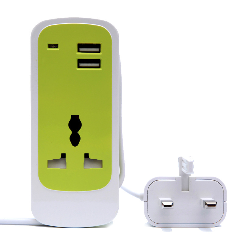 三合一多功能双usb插座手机通用转接插座充电接线板