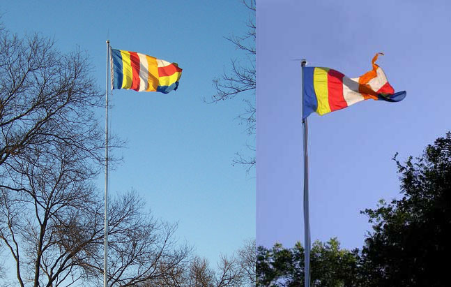 85*65厘米 佛教旗五色旗寺院大旗 飘旗 佛教用品佛具批发小号旗帜