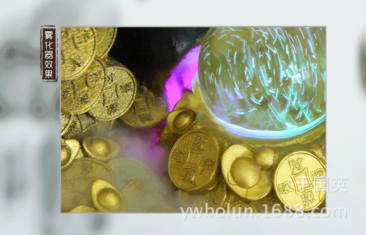 摇钱树 过年好礼厂家直销 热销新品 树脂流水工艺品礼品 水景摆件