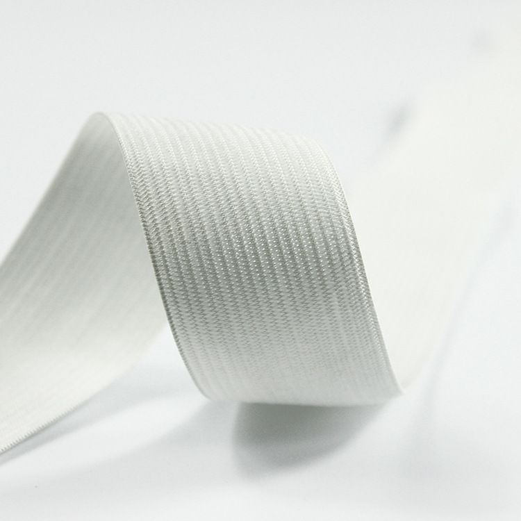 【思远达】现货批发黑白高弹力针织松紧带材质钩编带可定制