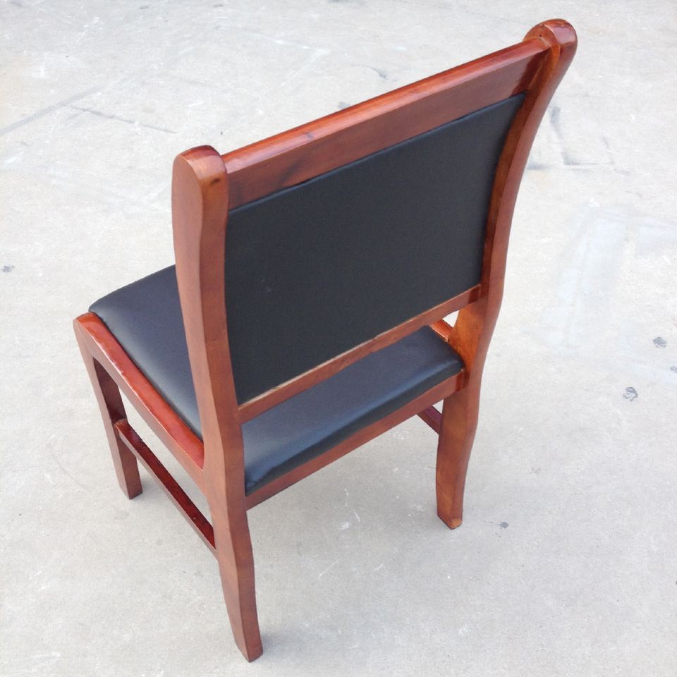 两张起卖办公家具实木无扶手会议椅电脑椅子职员椅软包椅子