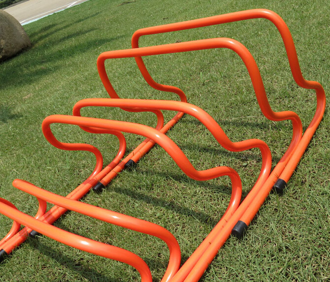 足球跨栏 15/23/30cm小跨栏 弯曲训练跳栏 足球跳格梯 折叠小跨栏