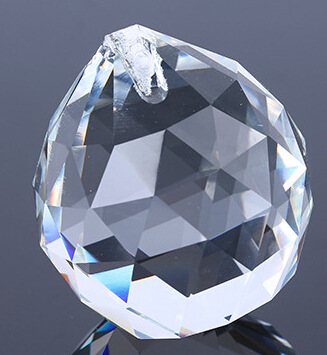 正品保障30mm40mm水晶球 机磨透明 灯饰球 水晶吊坠子diy珠帘配件