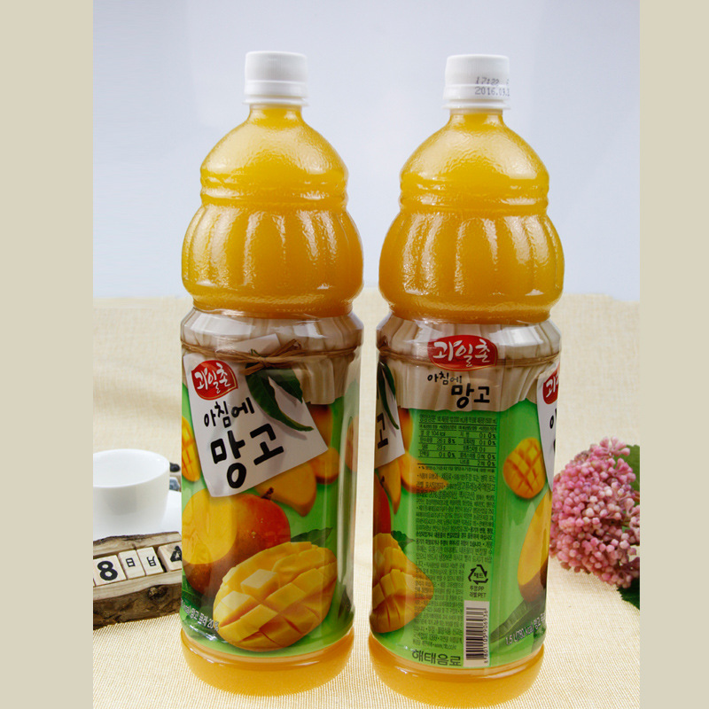 韩国原装进口 海太果粒果味饮料饮品 1.5升芒果汁