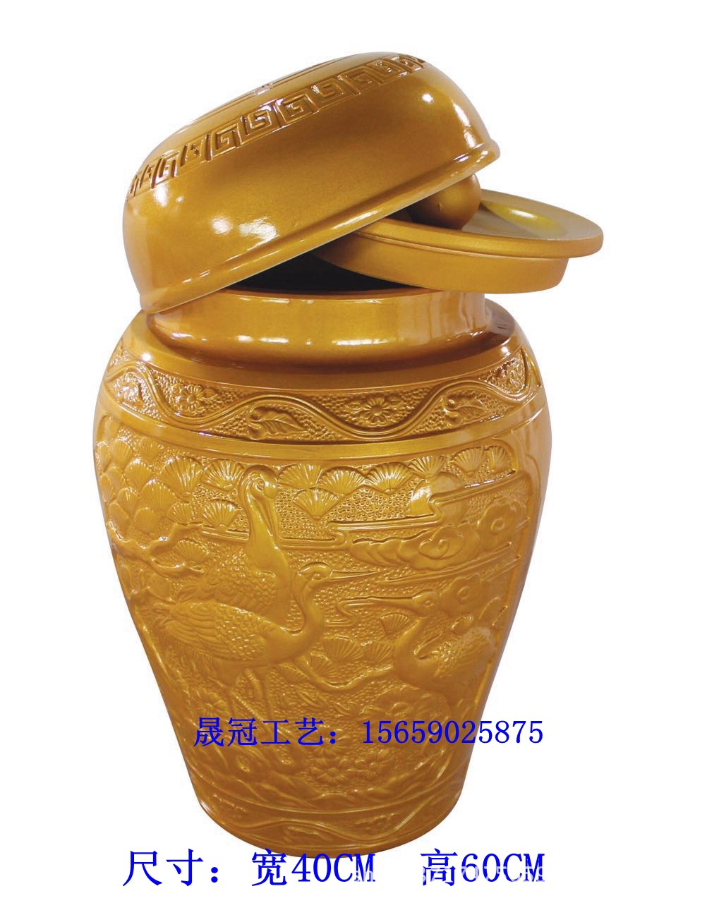 高端陶瓷骨灰罐 棺材 骨灰盒 古铜色捡骨罐 金罐 金瓮 丧葬殡仪