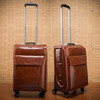 Bag factory wholesale 4 sets boarding genuine leather pull rod suitcase 28 brand Universal wheel travel Draw bar box