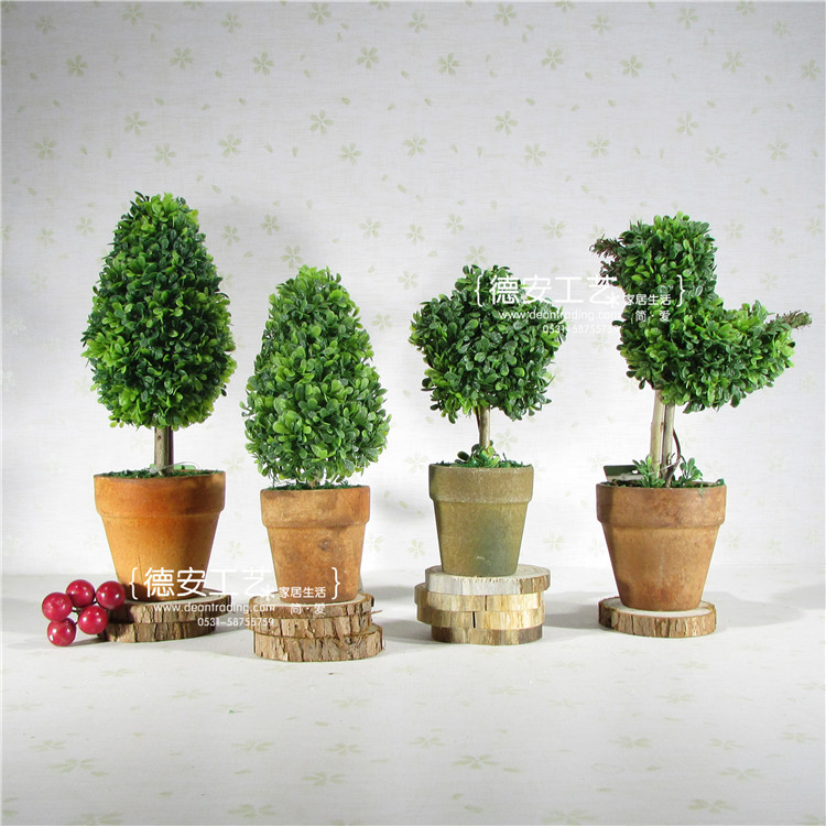 欧式仿真盆栽组合米兰 欧式仿真植物假花混批