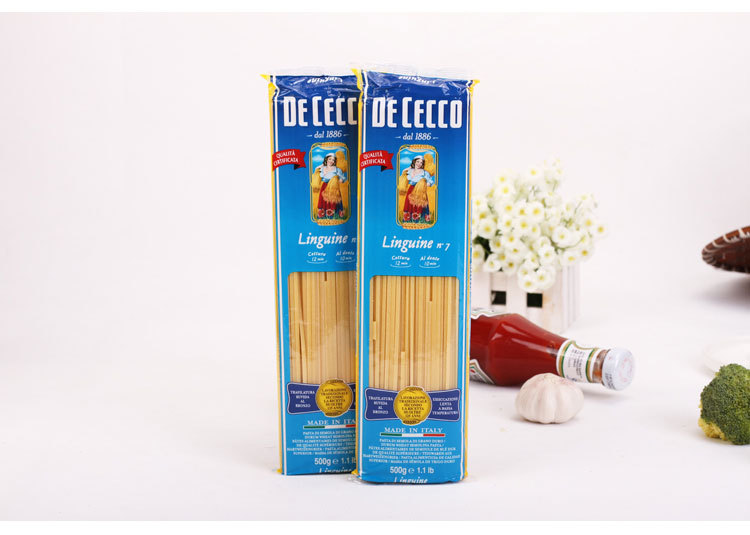 得科牌扁身型#7号500g装意大利面 进口杜兰小麦意大利粉