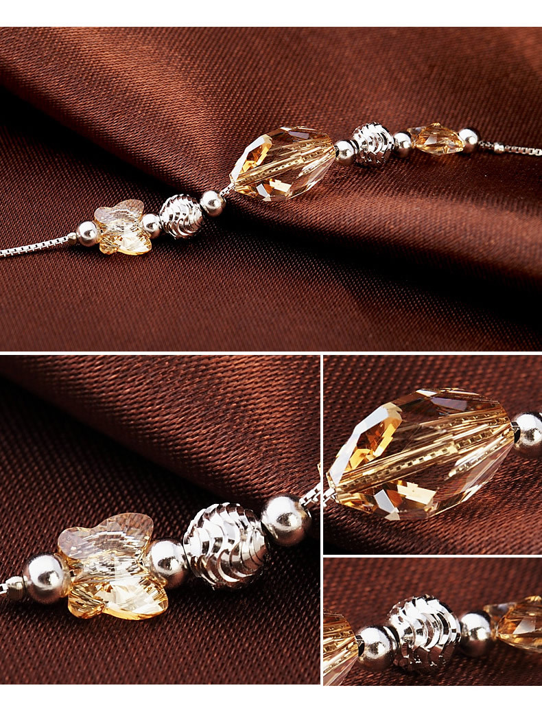 火树银花 925银手链 女款天然水晶时尚配饰 原创饰品 创.