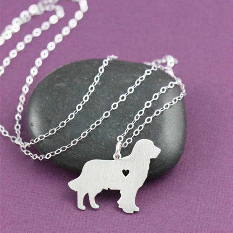 2015速卖通外贸热卖金毛猎犬狗项链吊坠饰品犬种个性化魅力