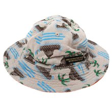 外贸儿童帽子 日单风格官网同步 两面戴儿童大沿帽盆帽-椰树款