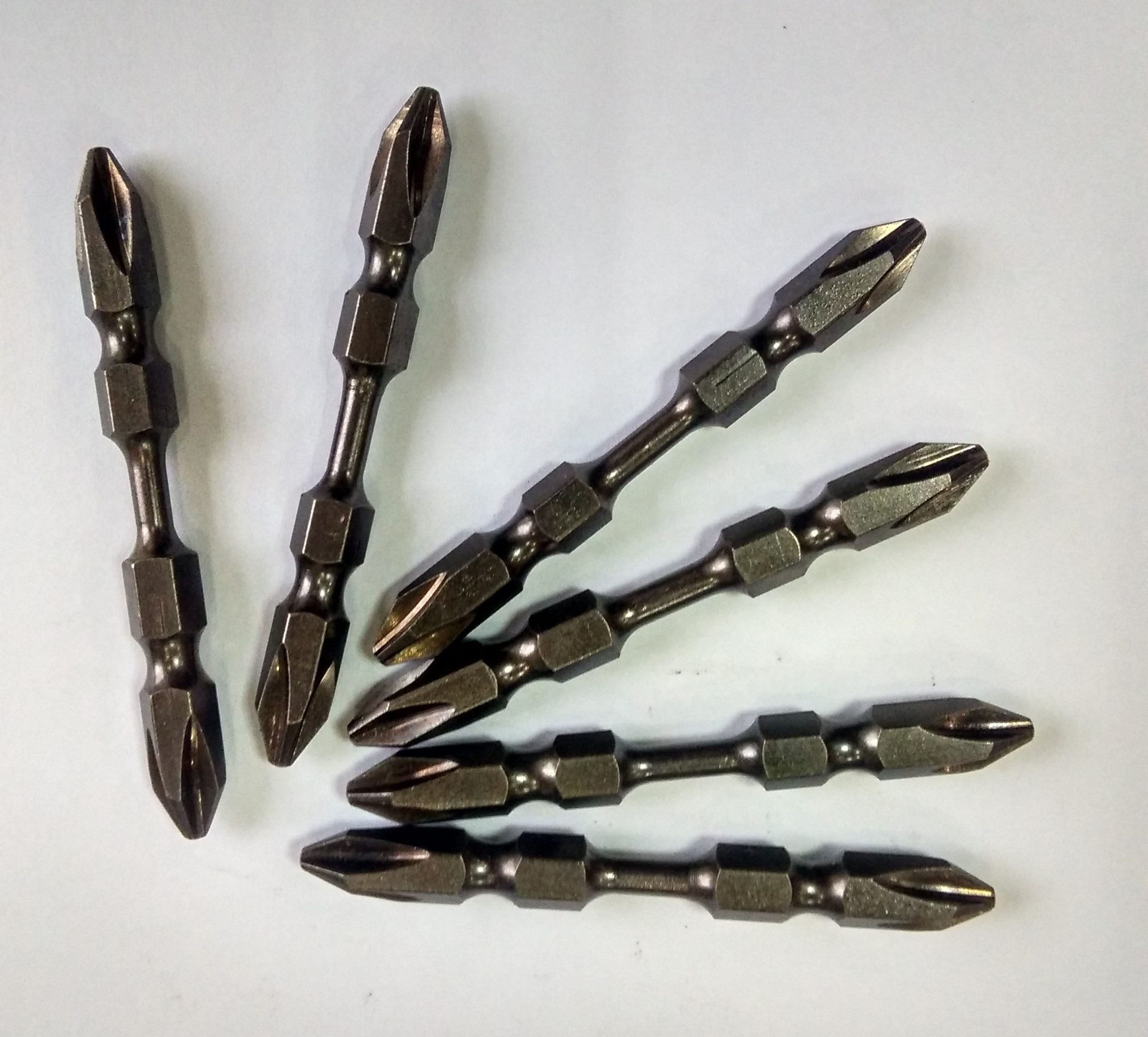 双截棍风批头 嘴部特殊角度起子头 高扭力中间弧形双节棍风批咀