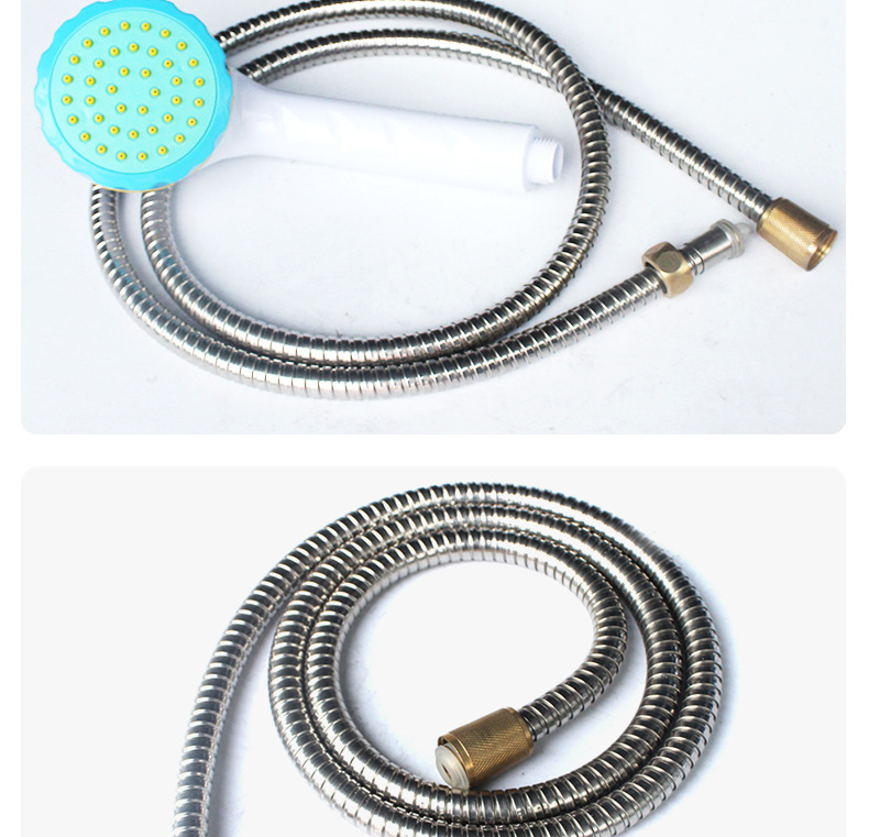 【厂家直销】 淋浴线批发 大双扣铜头淋浴线 塑料喷头 量大优惠