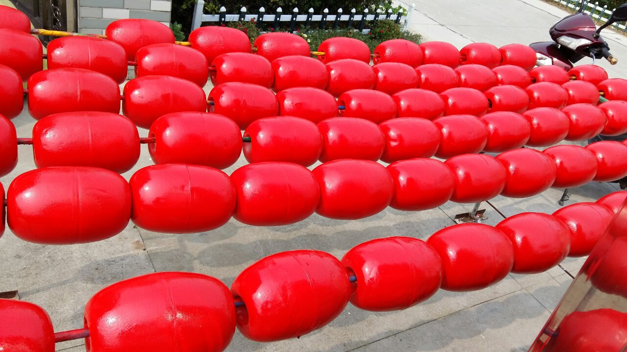 海洋水上彩色泡沫浮球 白色河道水上浮球 环保航道发泡浮球