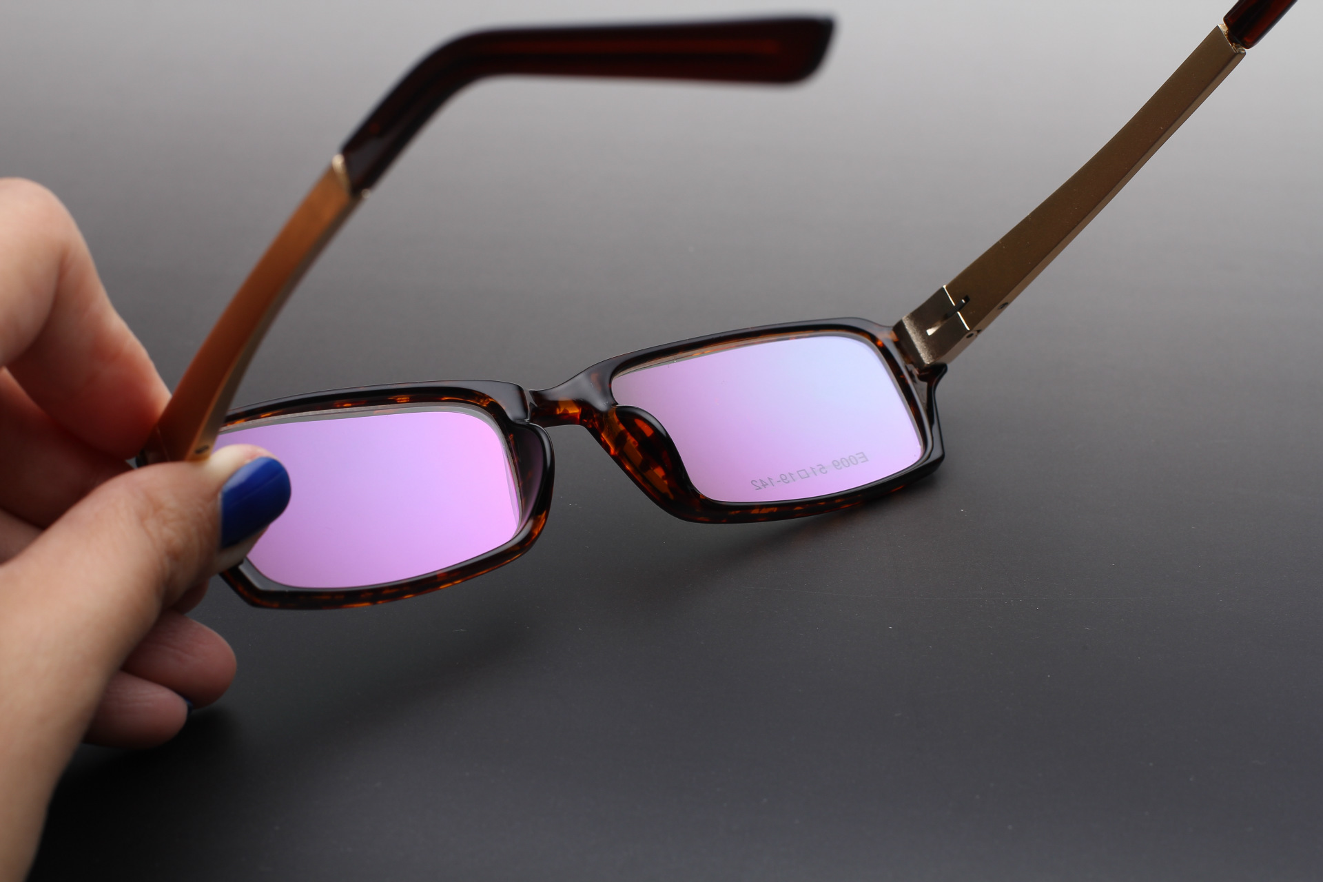 2015男女款潮人复古铝镁腿平光镜可配近视镜片e009 厂家直供-框架眼镜